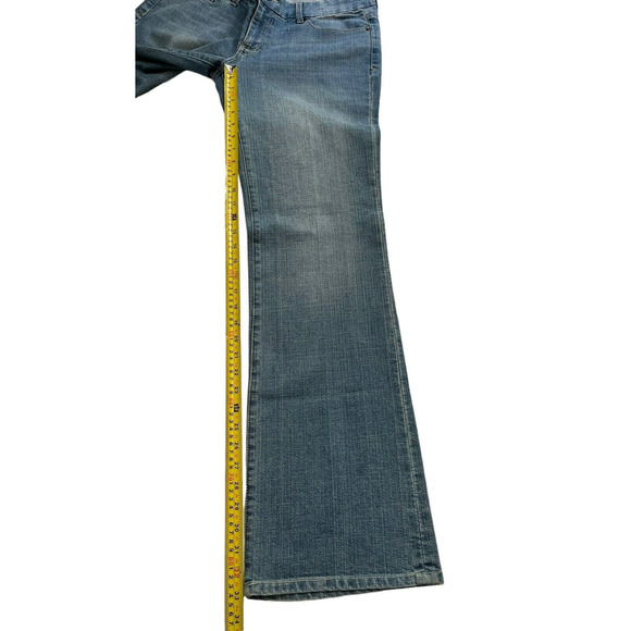 Seven 7 Mid Rise Bootcut Jeans Womens Size 31 Light Wash Stretch 33" Inseam - Picture 6 of 11
